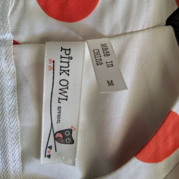 Pink Owl Dress size M - Picture 4 of 6